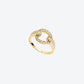 RIFLI S RING IN YELLOW GOLD AND DIAMONDS