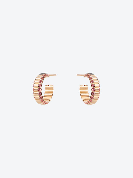 NEW 82 ROSE GOLD PINK TOURMALINE EARRINGS