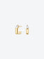 BOUCLES D'OREILLES OG M - OR JAUNE ET DIAMANTS