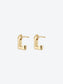 OG S EARRINGS - YELLOW GOLD AND HELIODORES