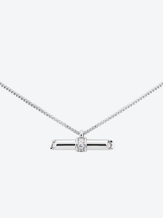 PENDENTIF NEW 82 S OR BLANC ET DIAMANTS