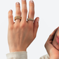 82 MOYEN MODÈLE RING IN YELLOW GOLD AND WHITE GOLD 