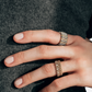 82 GRAND MODÈLE RING IN YELLOW AND WHITE GOLD