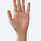 NEW 82 GRAND MODÈLE RING IN YELLOW GOLD AND TSAVORITES GARNETS