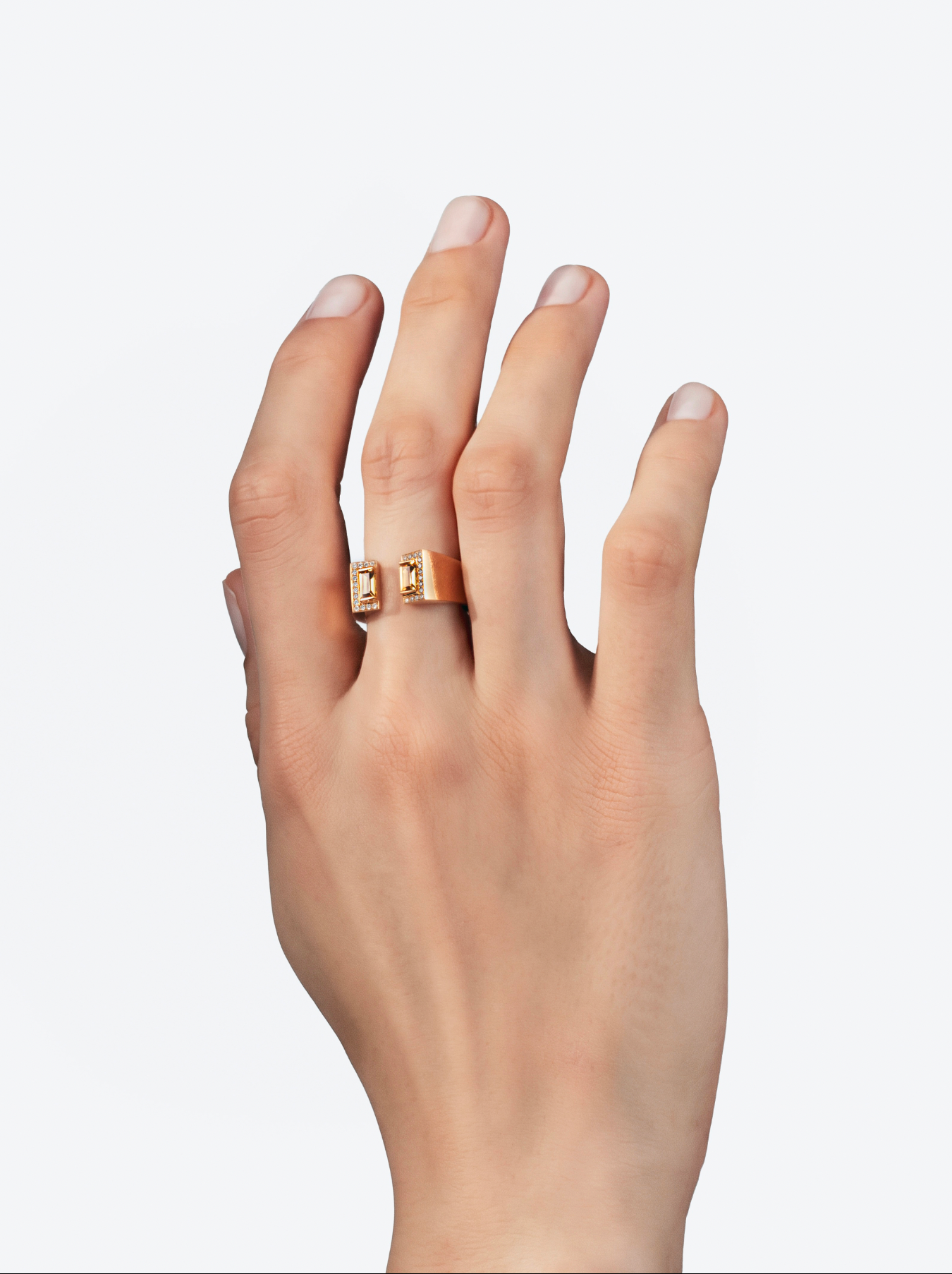 DUNE FEU RING IN YELLOW GOLD