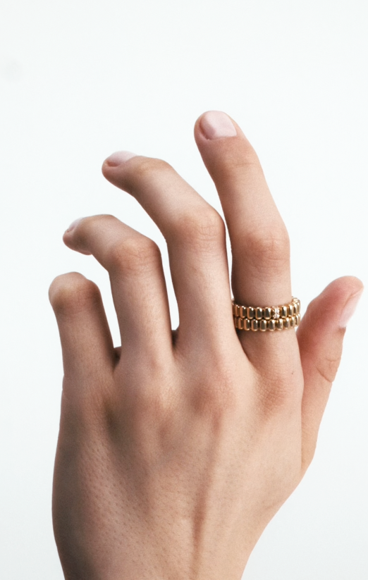  82 PETIT MODÈLE RING DIAMONDS 18K YELLOW GOLD