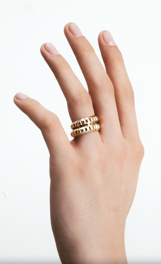 BAGUE NEW 82 MOYEN MODÈLE OR JAUNE
