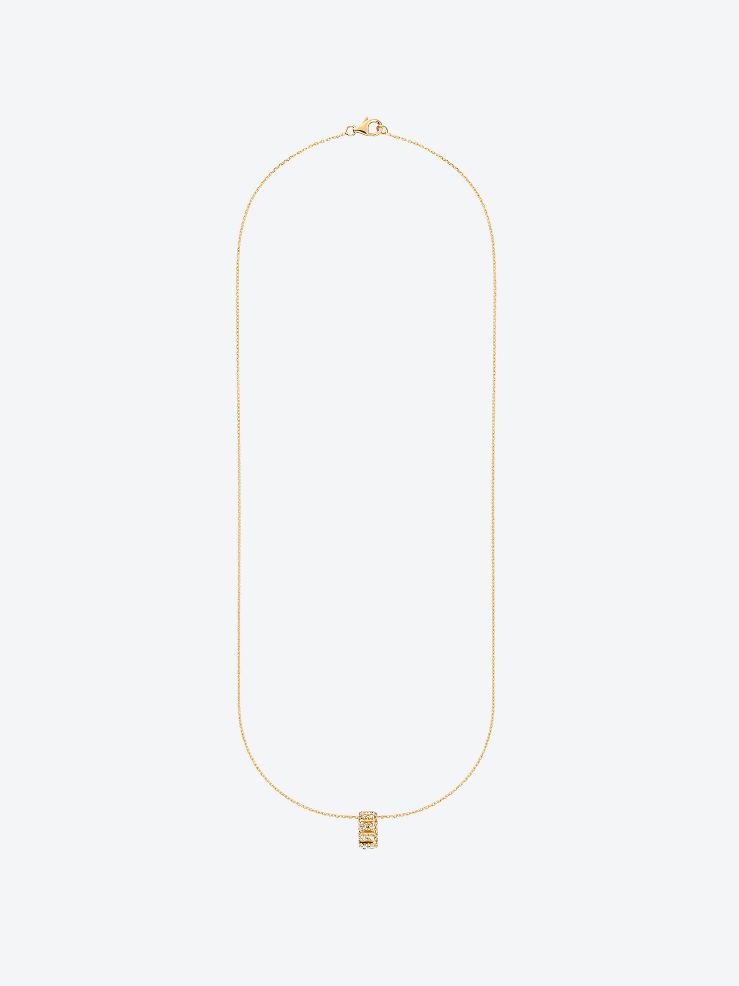 PENDENTIF 82 OR JAUNE ET DIAMANTS