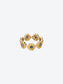 DAISY L RING IN YELLOW GOLD, BLUE SAPPHIRE AND YELLOW SAPPHIRE