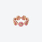 BAGUE DAISY L EN OR ROSE, SAPHIRS JAUNES ET SPINELLES ROSES