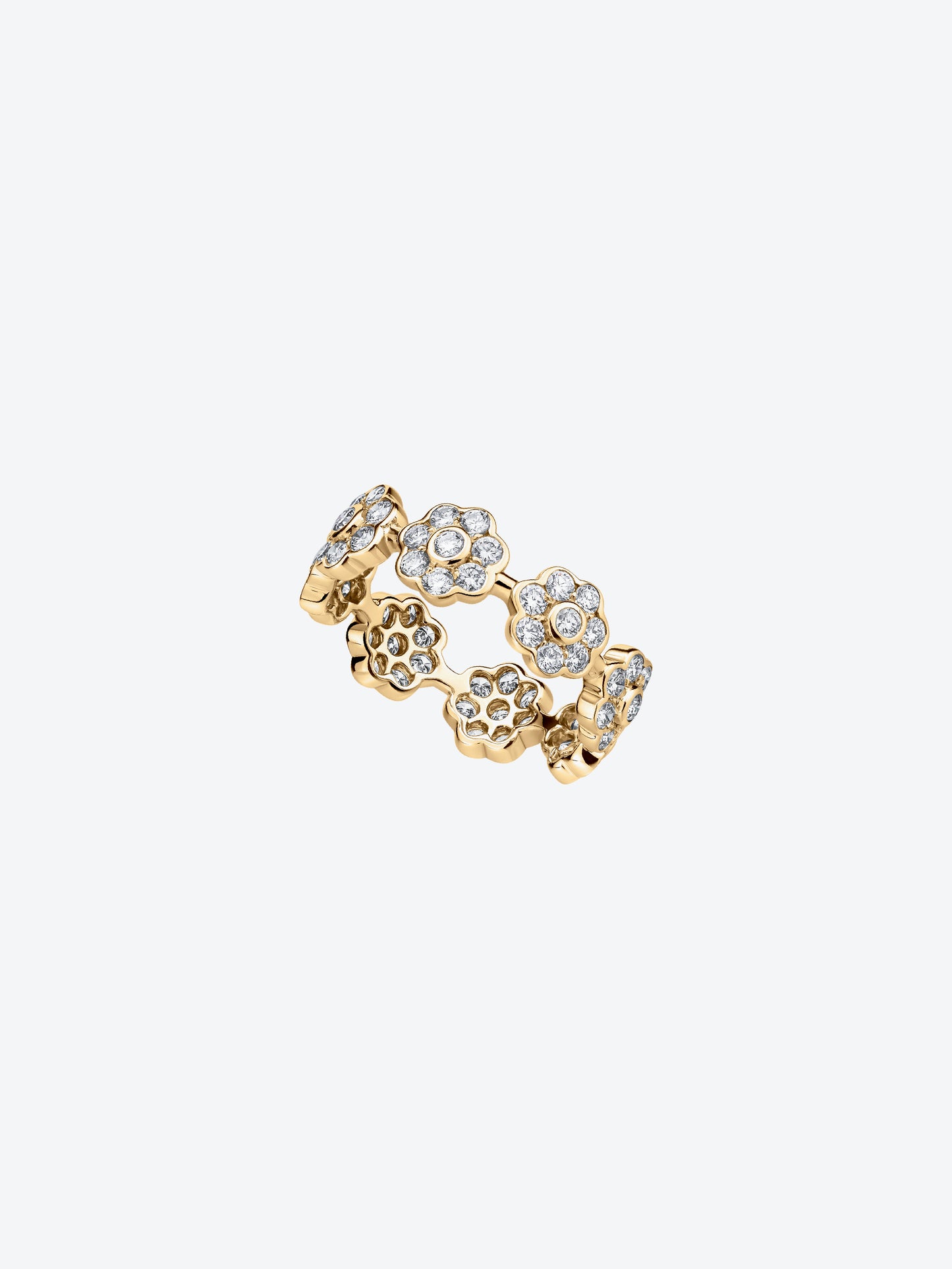 DAISY S BAGU IN YELLOW GOLD AND DIAMONDS