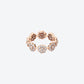 DAISY S RING IN ROSE GOLD AND DIAMONDS