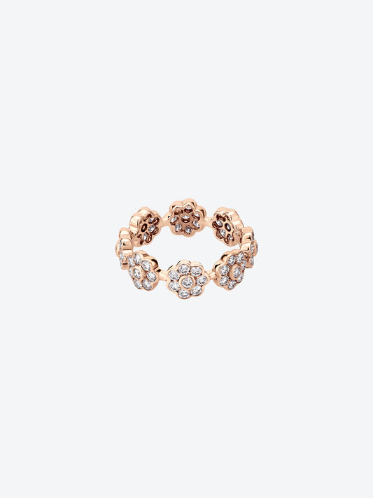 DAISY S RING IN ROSE GOLD AND DIAMONDS