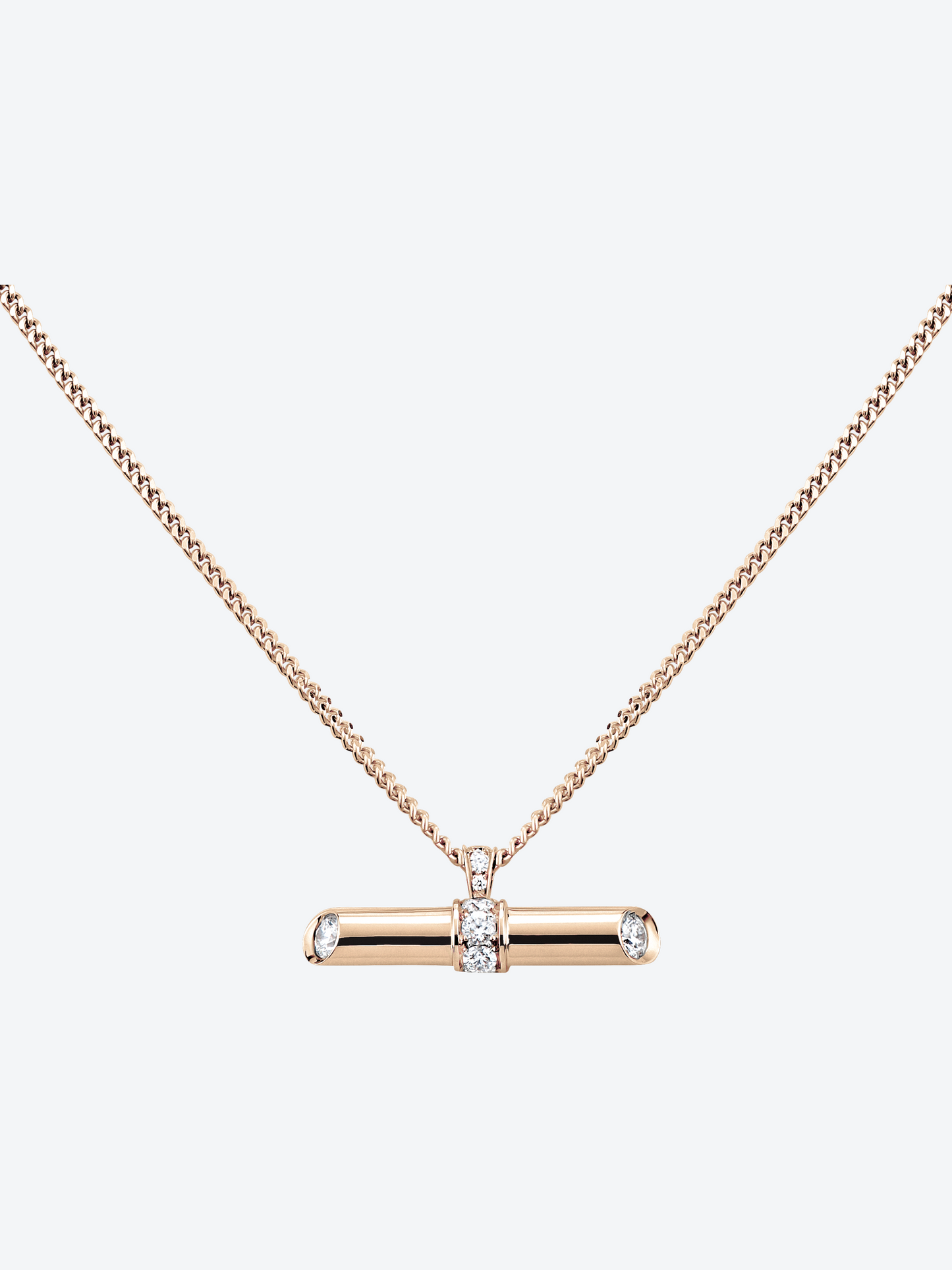 PENDENTIF NEW 82 L OR ROSE ET DIAMANTS