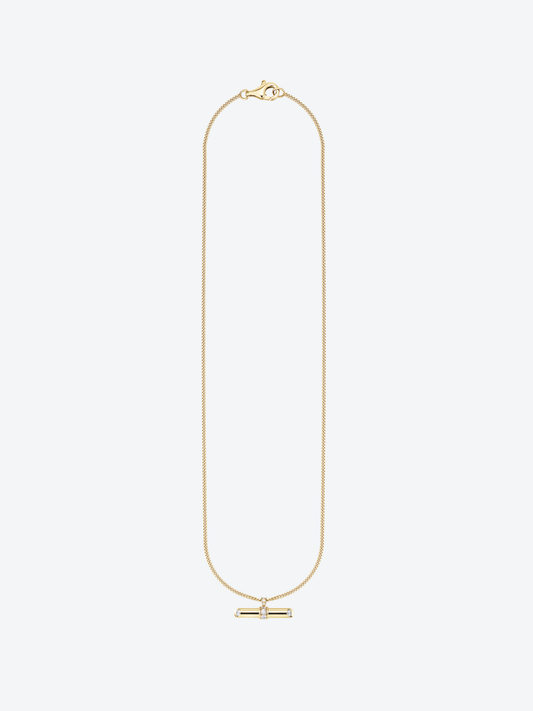 PENDENTIF NEW 82 L OR JAUNE ET DIAMANTS