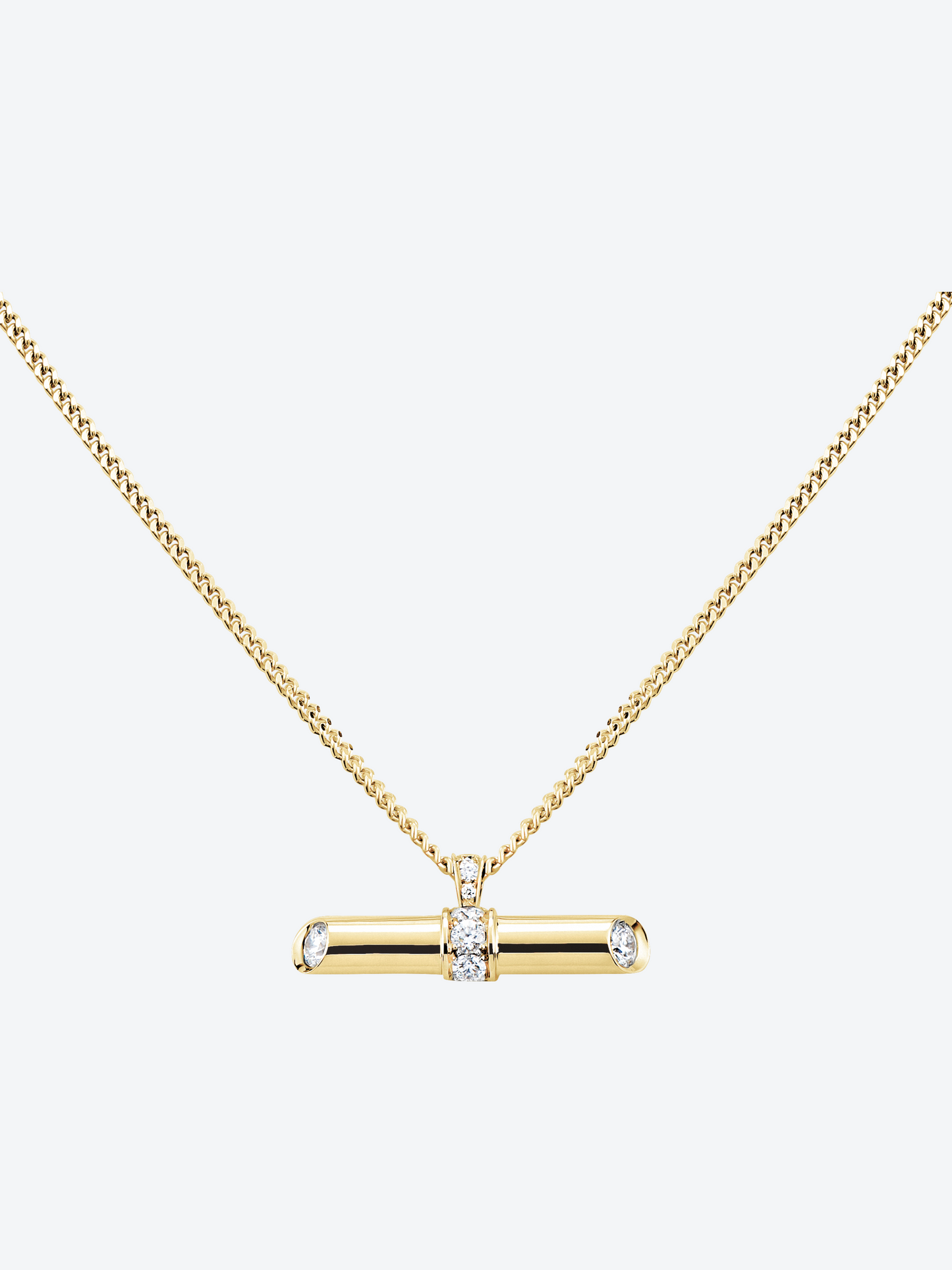 PENDENTIF NEW 82 L OR JAUNE ET DIAMANTS