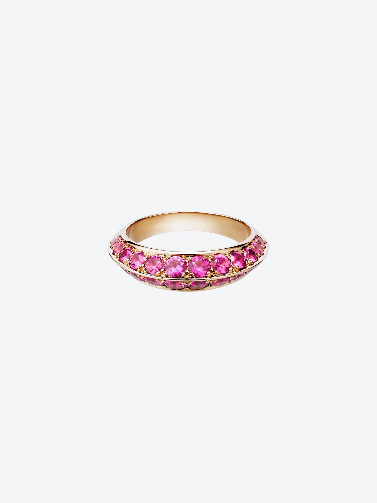 BAGUE HERA S EN OR ROSE ET SAPHIRS ROSES