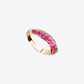 HERA S RING IN ROSE GOLD AND PINK SAPPHIRE