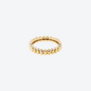 82 BI-COLOR RING IN YELLOW GOLD AND PALLADIUM-PLATED GRAY GOLD