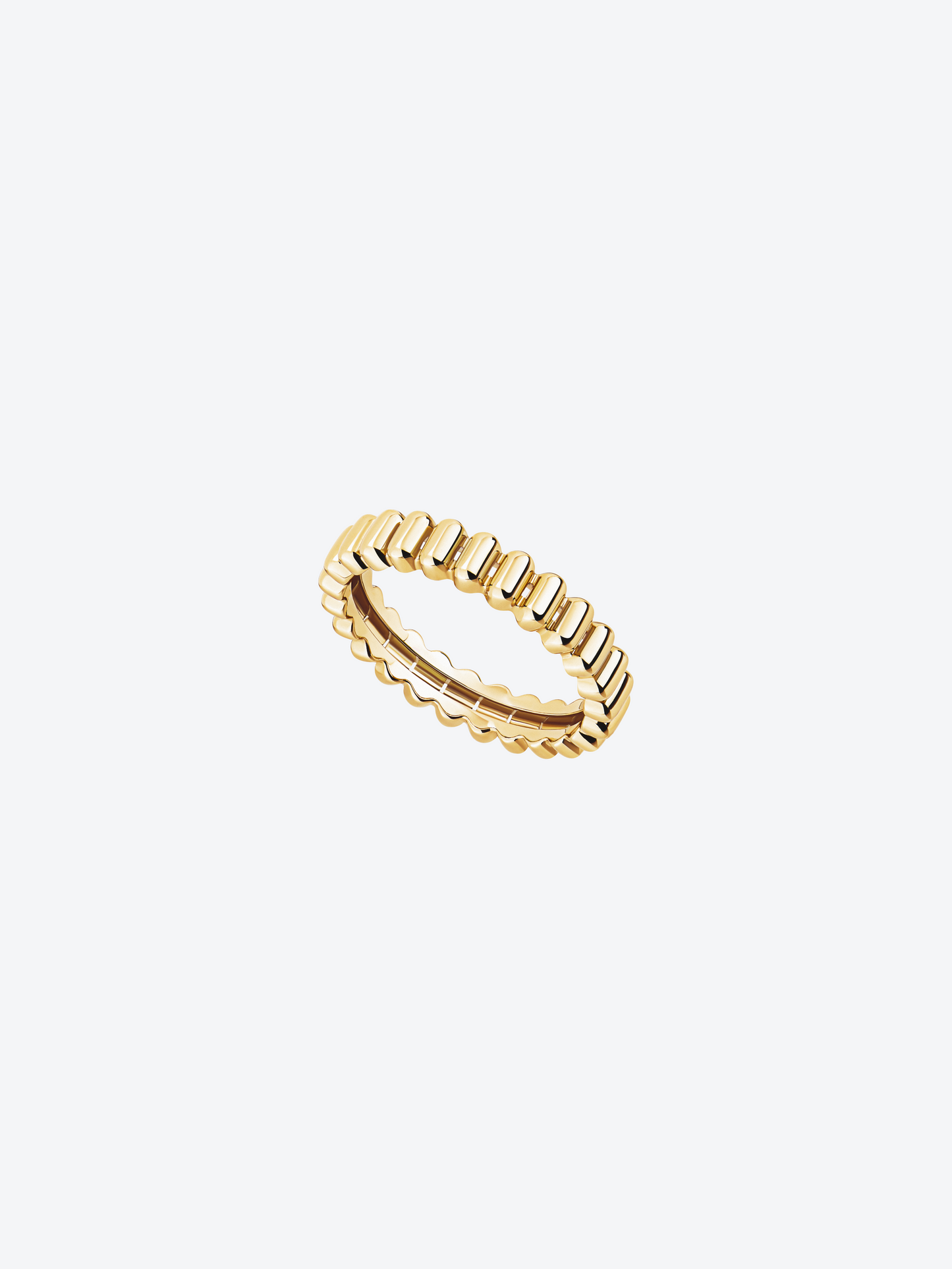 82 BI-COLOR RING IN YELLOW GOLD AND PALLADIUM-PLATED GRAY GOLD
