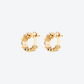 BOUCLES D'OREILLES 82 OR JAUNE ET DIAMANTS