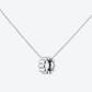 NEW 82 M WHITE GOLD AND DIAMOND PENDANT