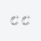 BOUCLES D'OREILLES 82 OR BLANC ET DIAMANTS