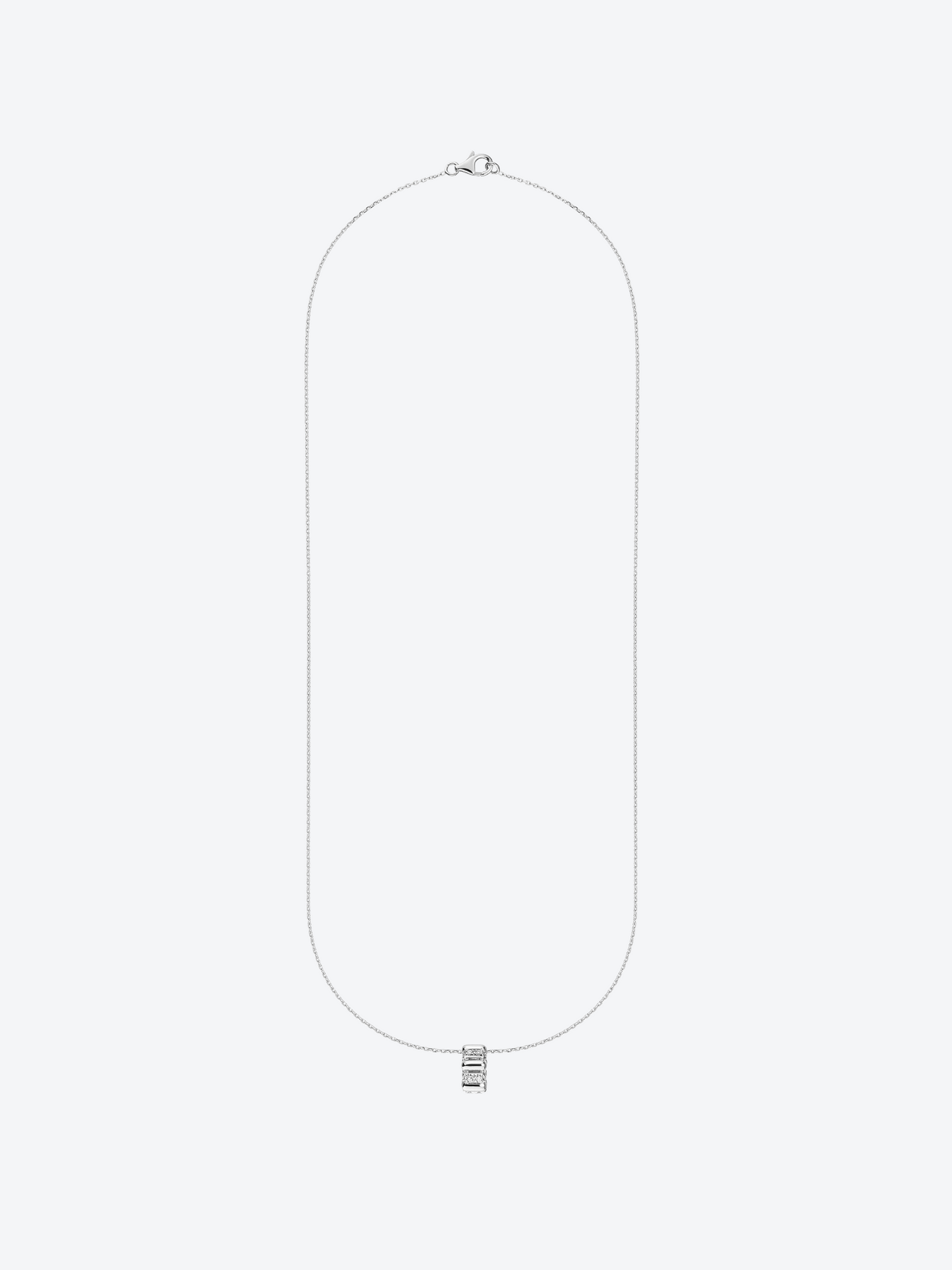 NEW 82 M WHITE GOLD AND DIAMOND PENDANT