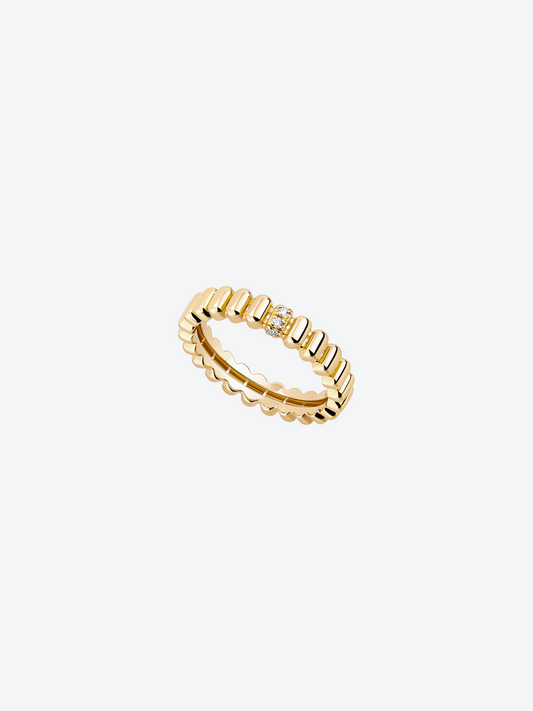 BAGUE 82 XS OR JAUNE DIAMANTS