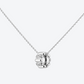NEW 82 M WHITE GOLD AND DIAMOND PENDANT