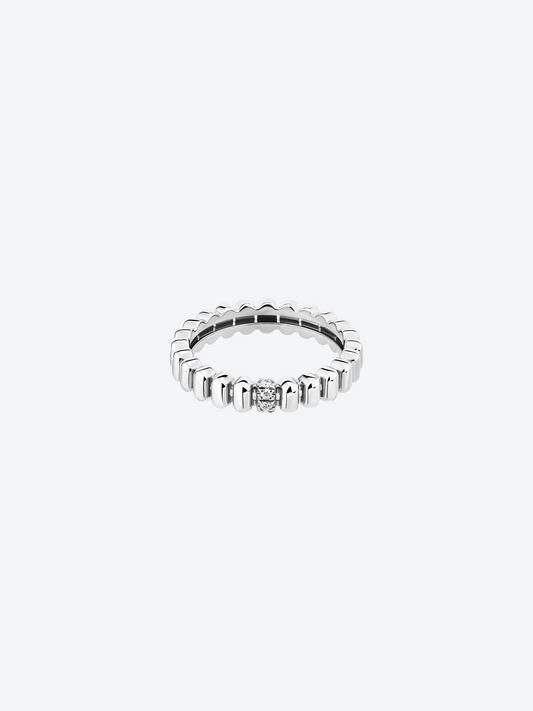 BAGUE 82 XS OR BLANC DIAMANTS