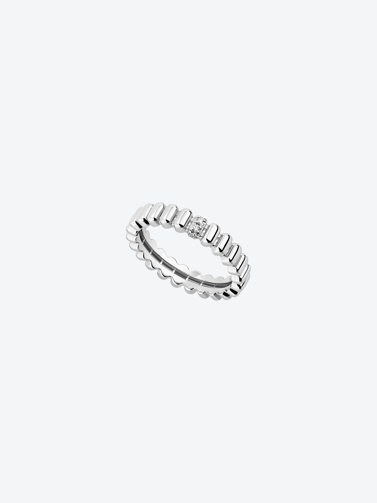 RING 82 WHITE GOLD 8 DIAMONDS