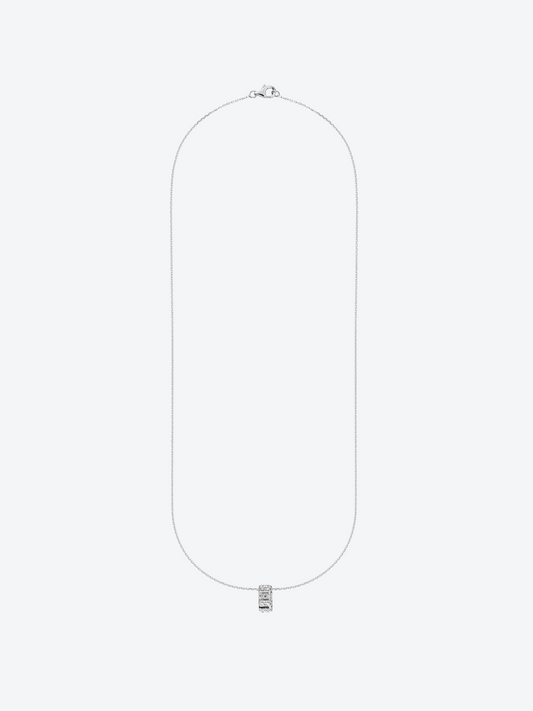 NEW 82 M WHITE GOLD AND DIAMOND PENDANT