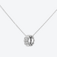 NEW 82 M WHITE GOLD AND DIAMOND PENDANT