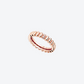 BAGUE 82 XS OR ROSE DIAMANTS