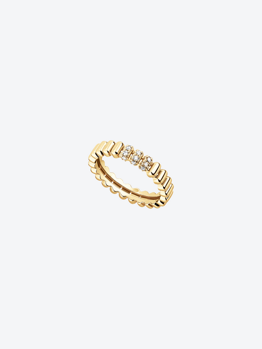 BAGUE 82 XS OR JAUNE DIAMANTS