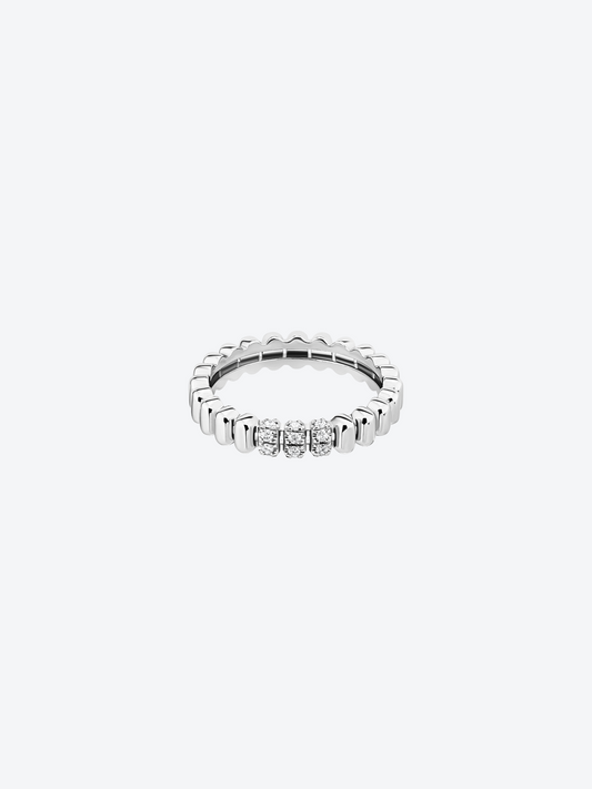 BAGUE 82 XS OR BLANC DIAMANTS