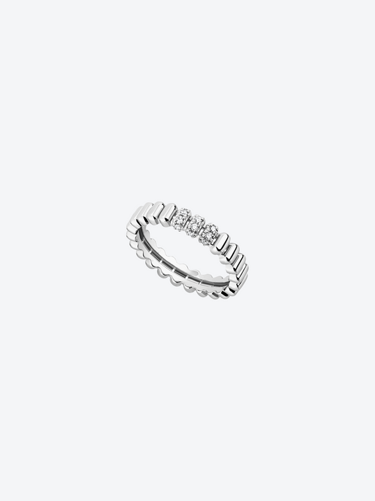 BAGUE 82 XS OR BLANC DIAMANTS