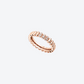 BAGUE 82 XS OR ROSE DIAMANTS