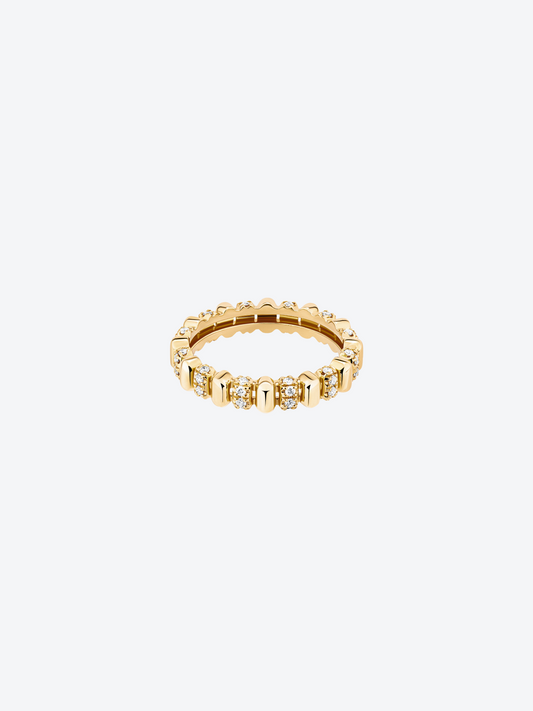 BAGUE 82 XS OR JAUNE DIAMANTS