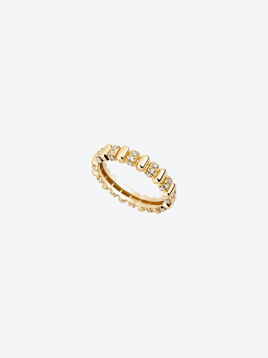 BAGUE 82 XS OR JAUNE DIAMANTS
