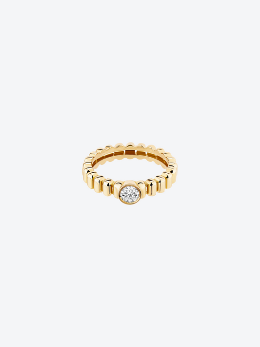 BAGUE 82 XS OR JAUNE DIAMANT ROND