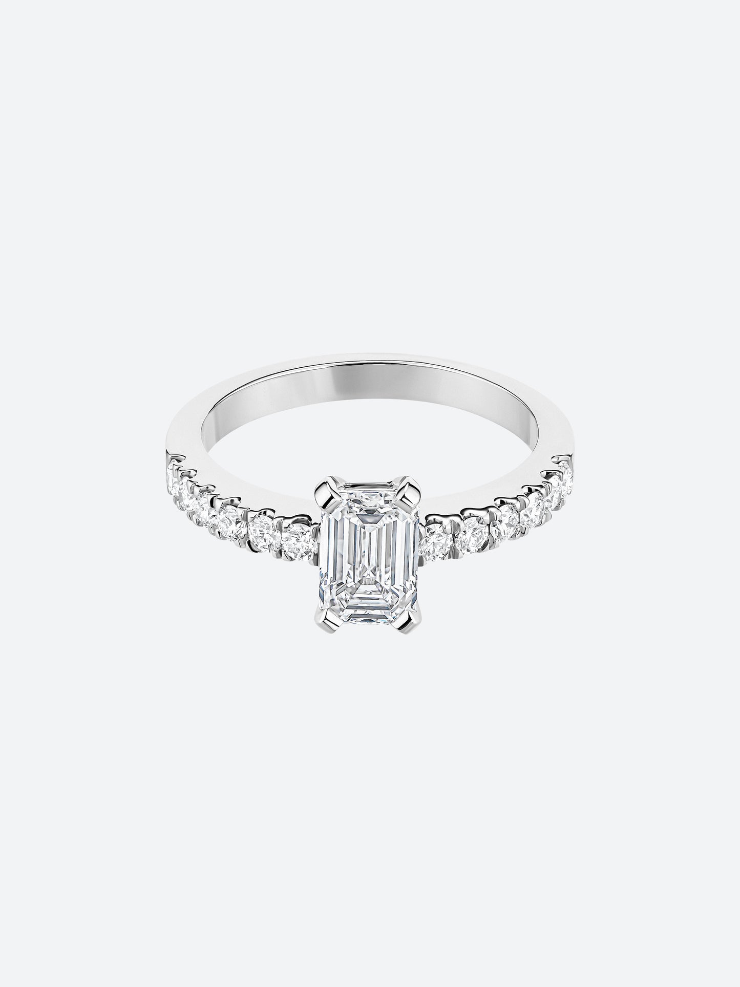 Solitaire Diamant Fiançailles Pavé - Copin