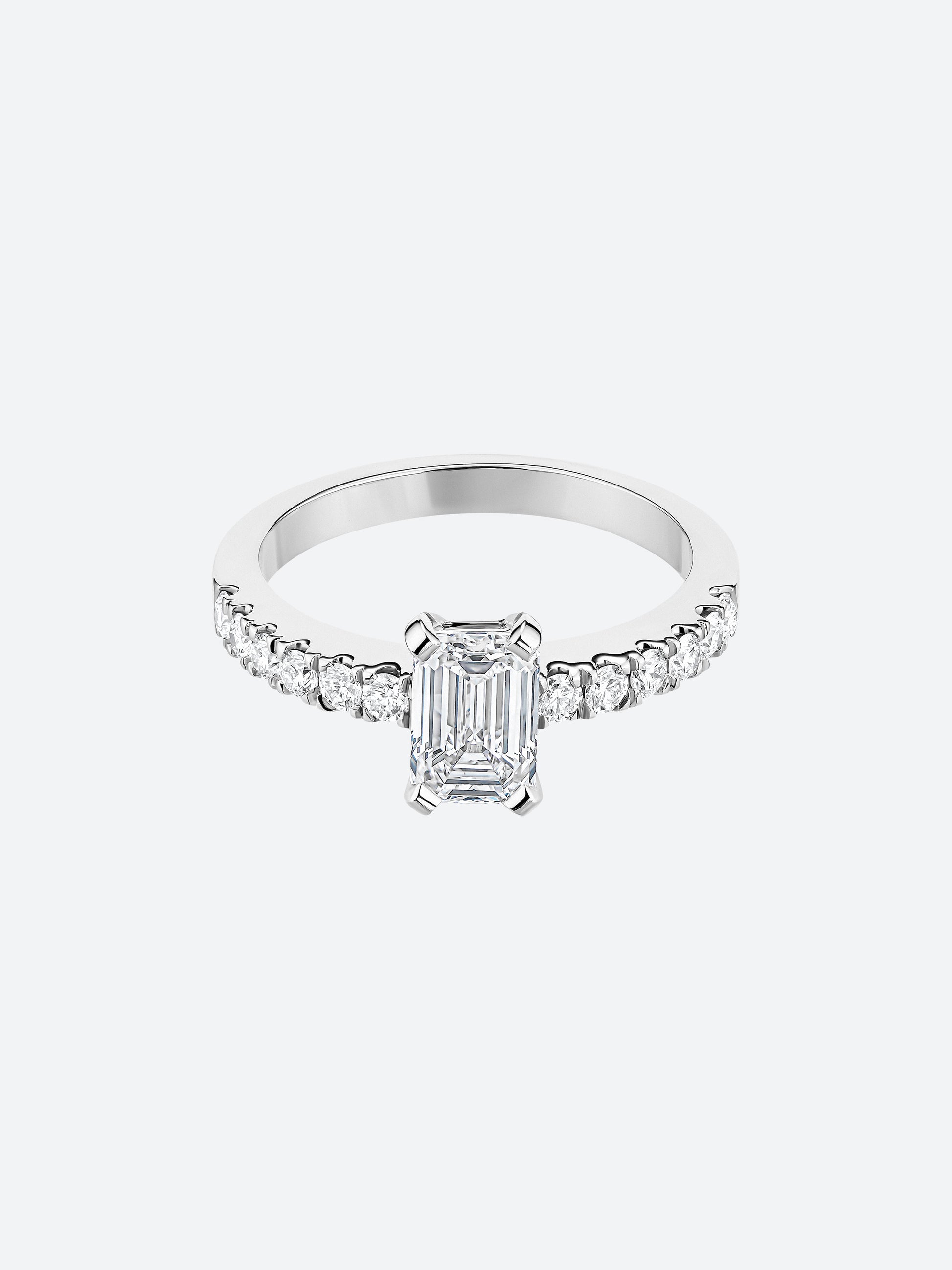 Solitaire Diamant Fiançailles Pavé - Copin