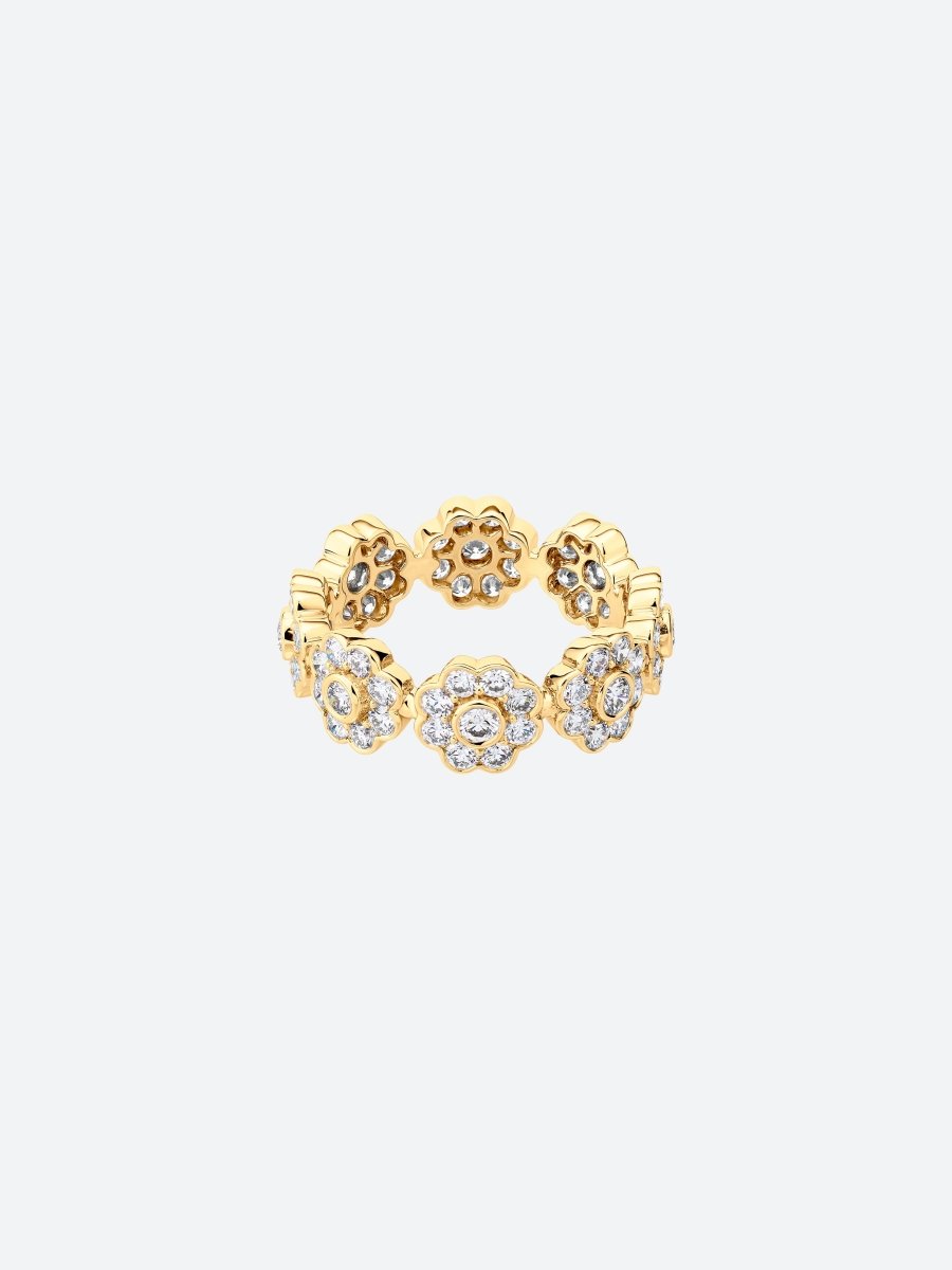 BAGUE DAISY L EN OR JAUNE ET DIAMANTS - Copin