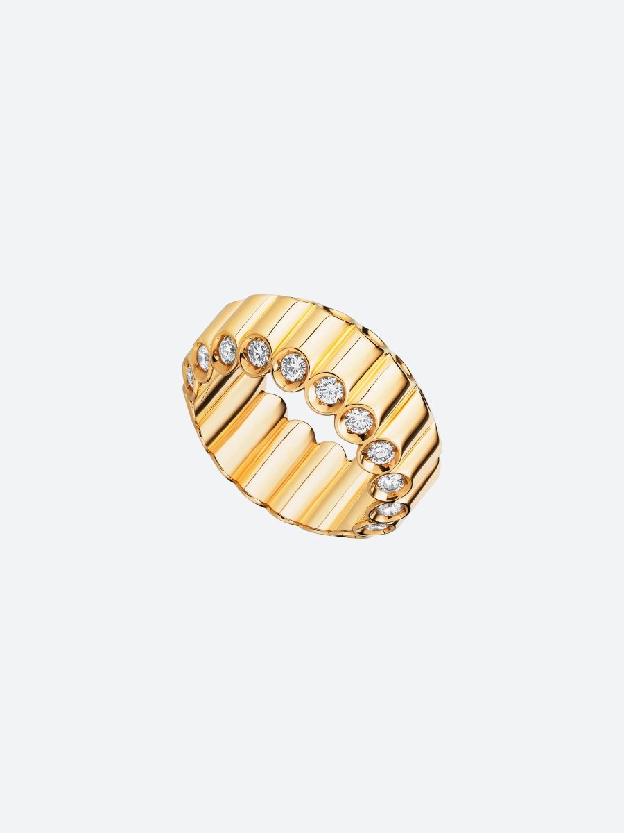 BAGUE NEW 82M EN OR JAUNE ET DIAMANTS - Copin