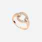 BAGUE RIFLI S EN OR ROSE ET DIAMANTS - Copin