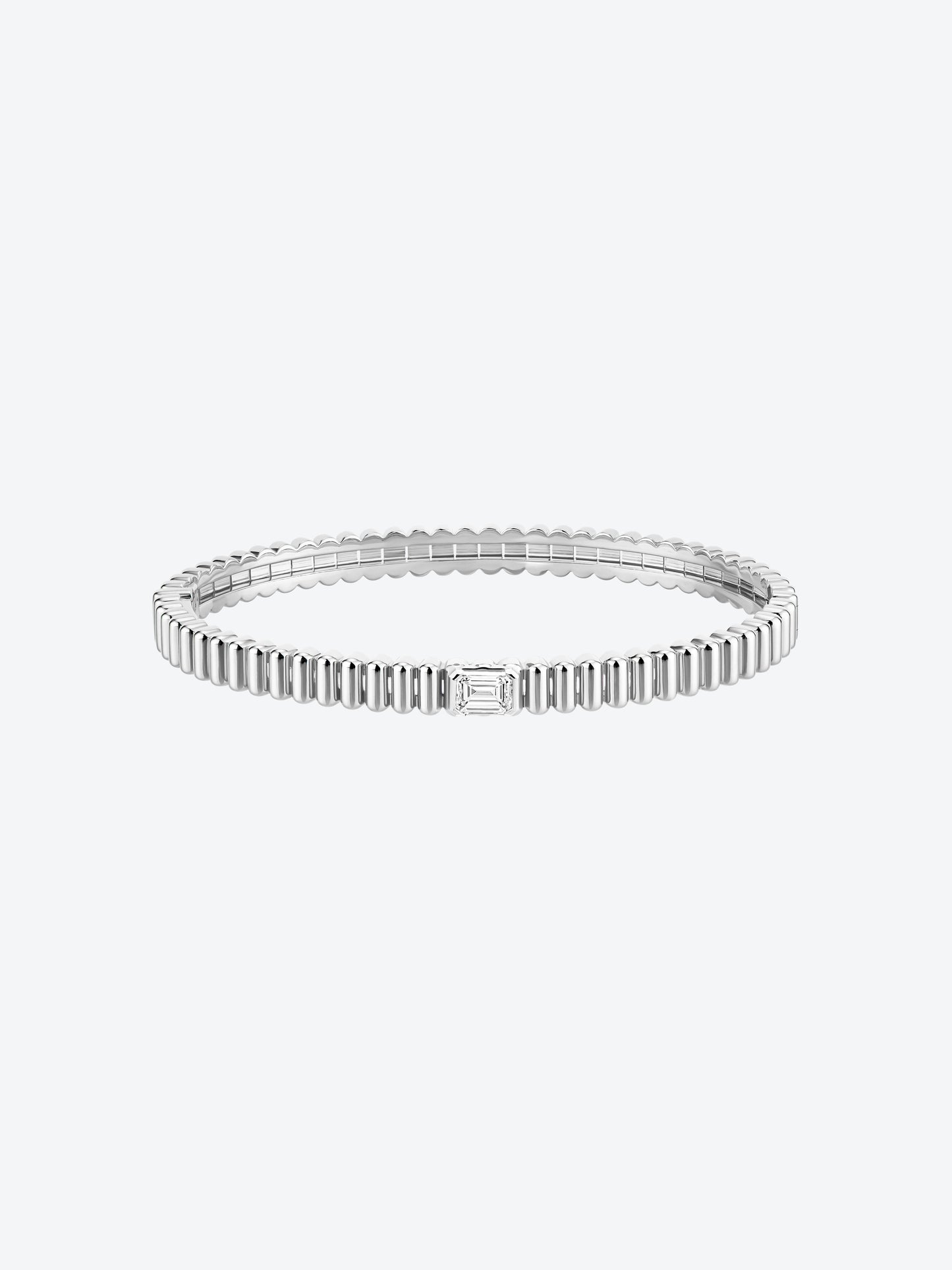 BRACELET 82 OR BLANC & DIAMANT CENTRAL