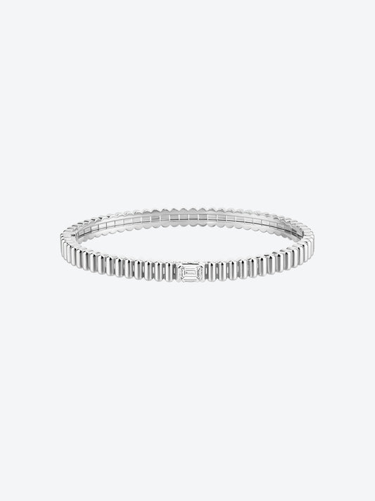 BRACELET 82 OR BLANC & DIAMANT CENTRAL