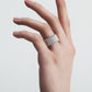 82 GRAND MODÈLE RING WHITE GOLD AND 8 DIAMONDS